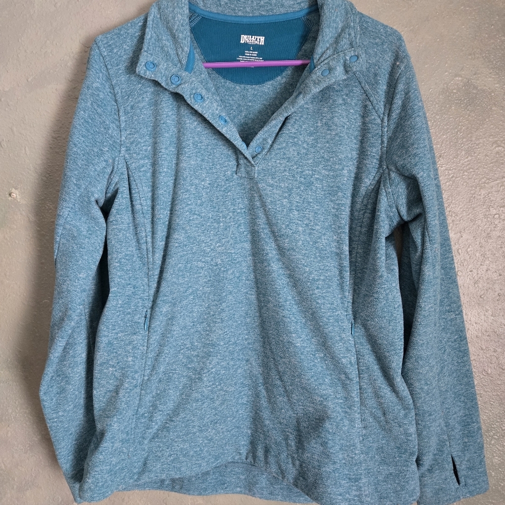 Duluth Trading Co. - Women's Fleece 1/4 Snap - Women's Size L Large